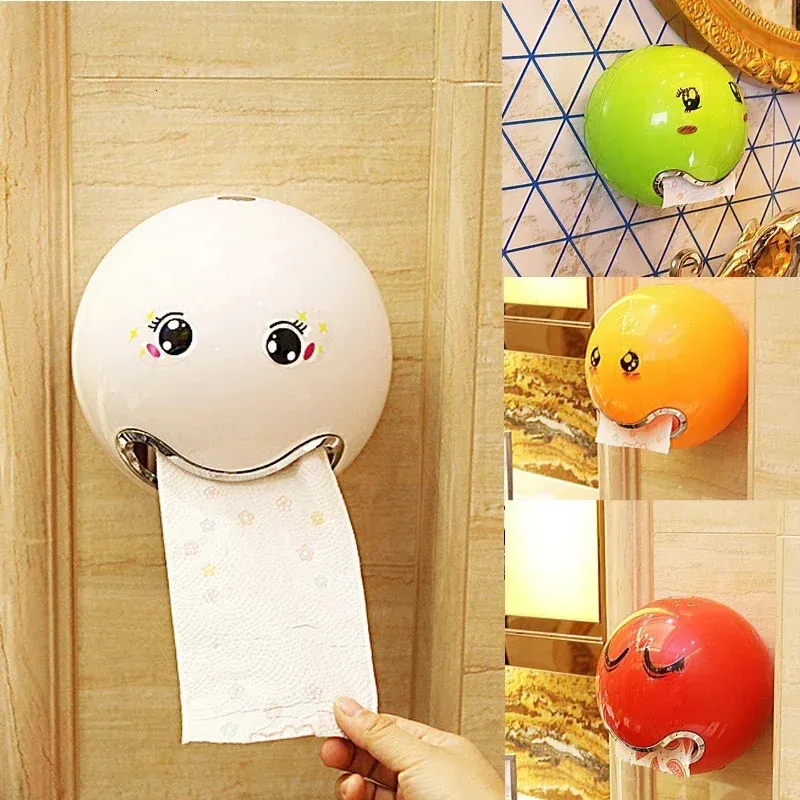 Creative Spherical Tissue Boxes Waterproof Paper Towel Holder for Kitchen Bathroom Toilet Wall Mounted Roll 240301