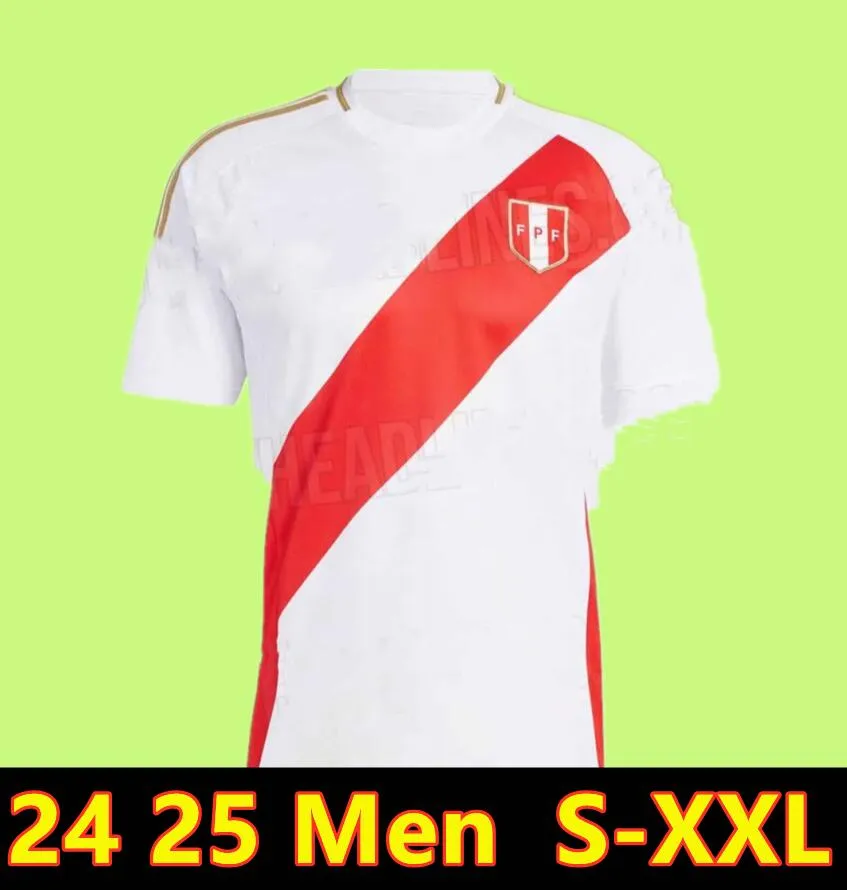 24 25 Peru Soccer Jerseys 2024 Lapadula Luis Lberico Pineau Cuevas Cartagena Tapia Valera Aquino National Element Shirt