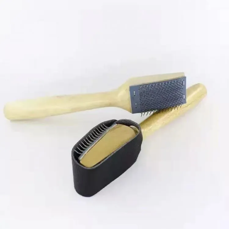 Wood Suede Sole Wire Cleaners Dance Shoes Cleaning Brush For Footwear