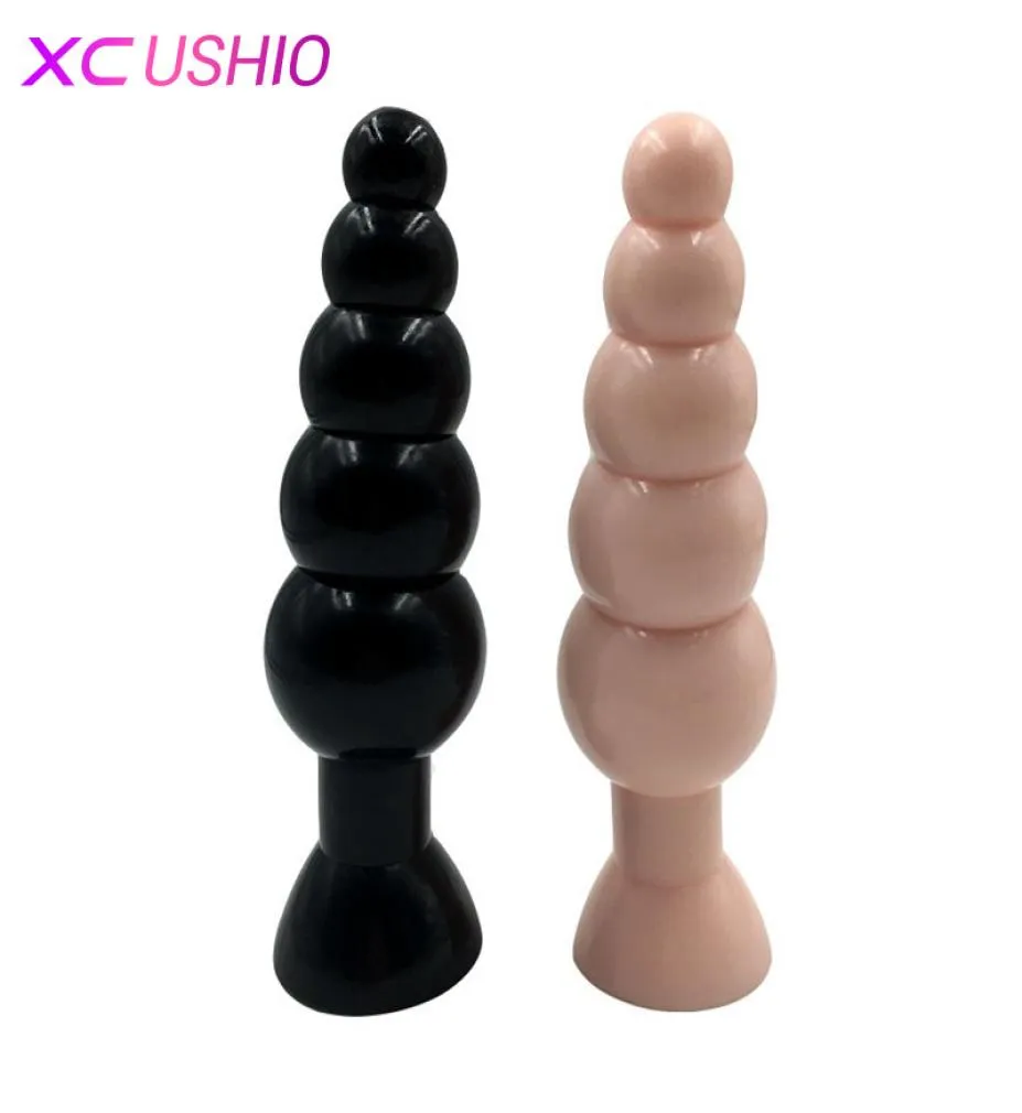 1953cm tamanho grande butt plug silicone anal contas vibrador plug ventosa anal brinquedos sexuais para homens mulheres produtos eróticos gay brinquedos4232333