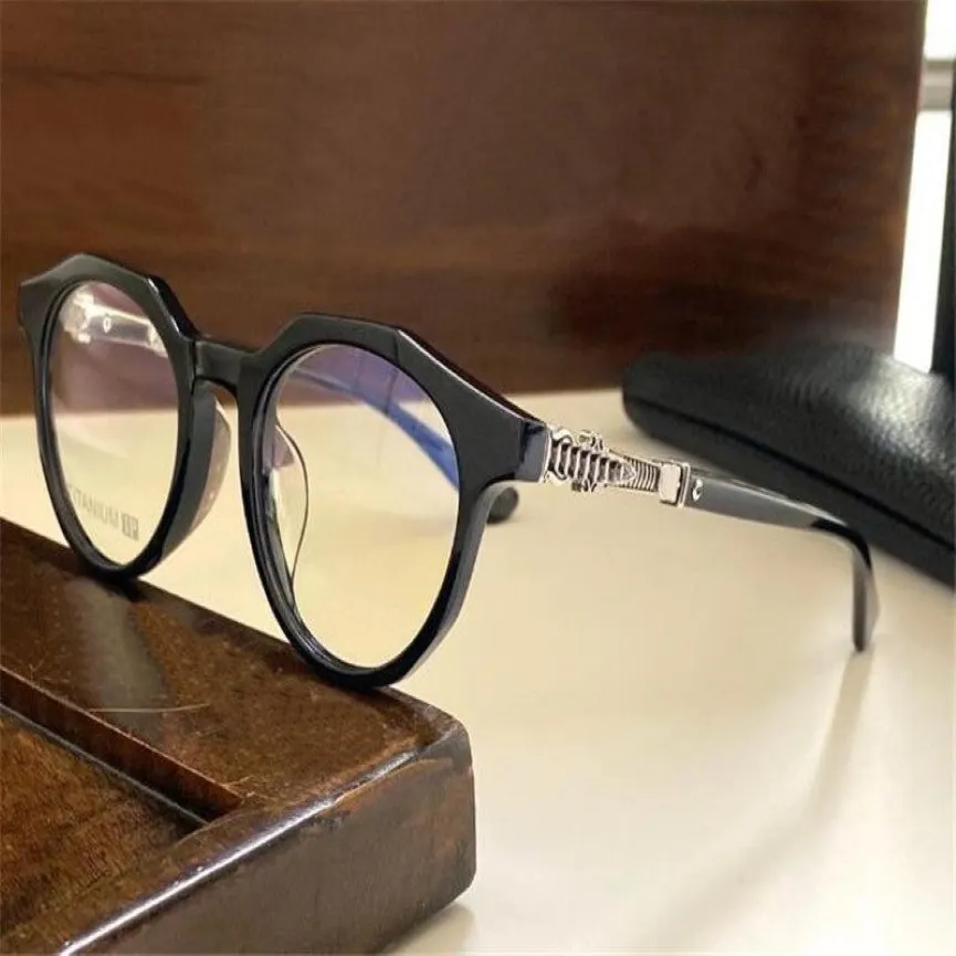 New optical glasses MUFFIN design eyewear round plate frame vintage simple style clear lens top quality with case transparent eyeg2666