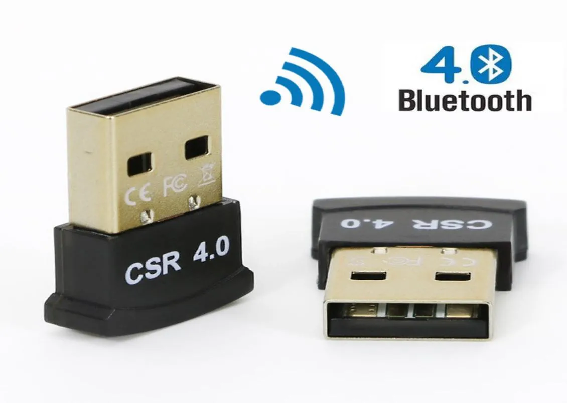 Plug and play bluetooth 40 adaptadores USB Dongle Receptor PC Laptop Transceptor de áudio sem fio para fone de ouvido alto-falante printe9135141