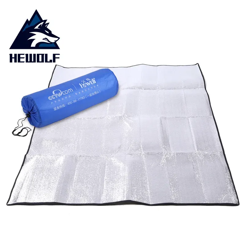 Tapis de tente d'extérieur, tapis en aluminium, support en mousse isolante, couverture, coussin pour Camping et randonnée