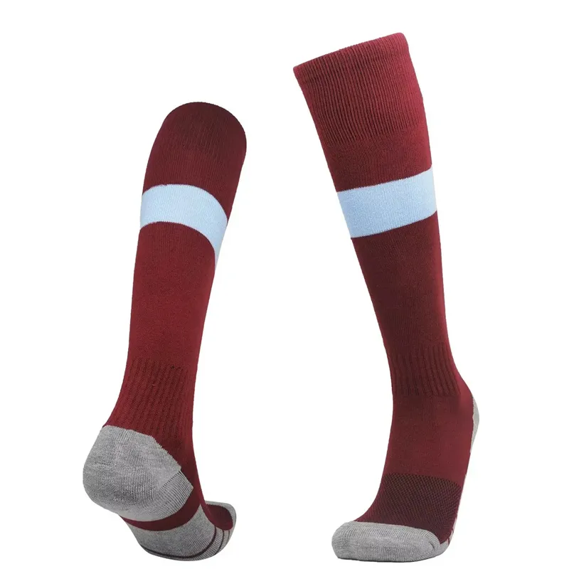 2024 OM Soccer Chaussettes River Plate Adulte Enfants Enfants Irlande Genou Haute Dortmund Épais Équipe Nationale Club À Domicile Troisième Football Vêtements De Sport 04