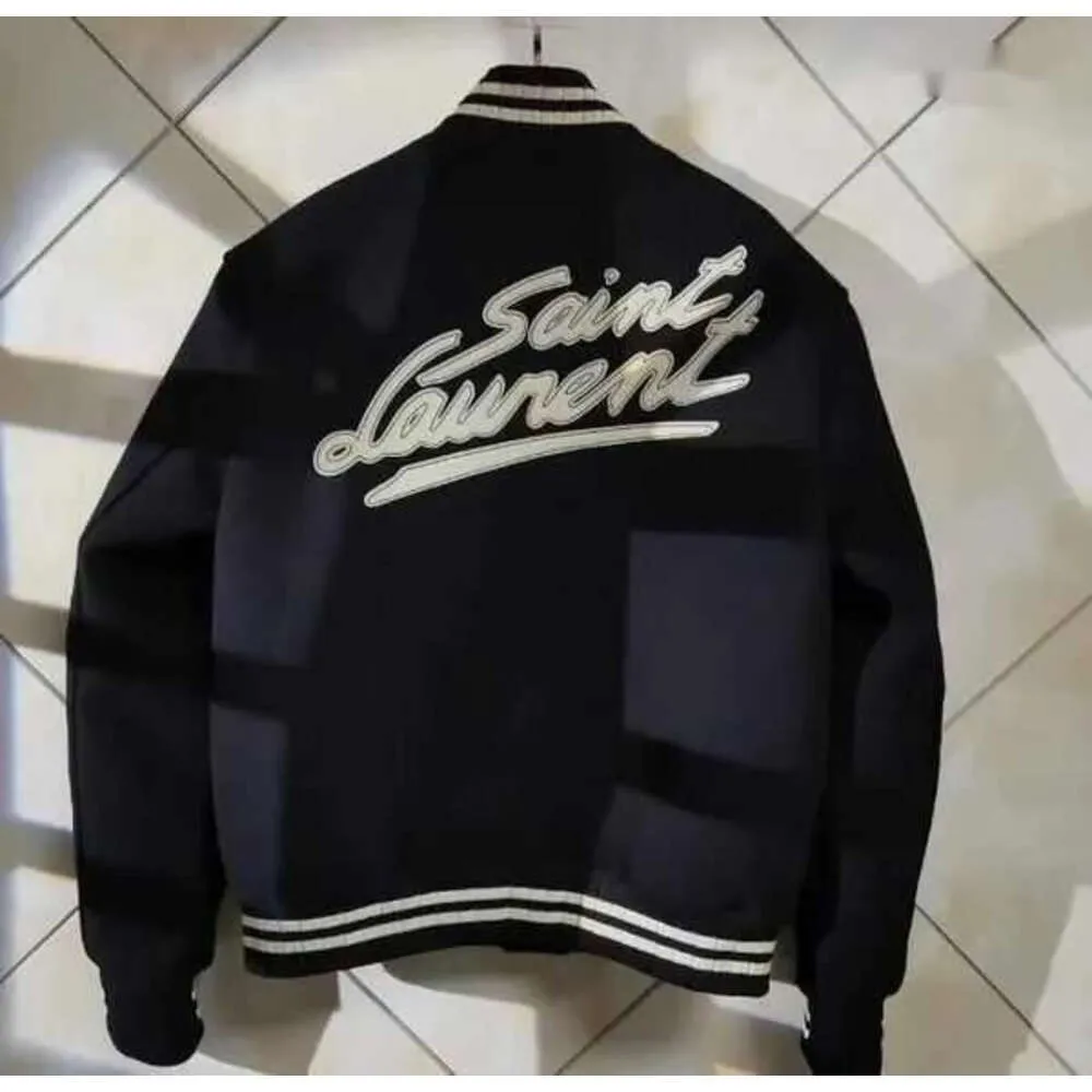 Jesienna zimowa kurtki dla mężczyzn Saint Baseball Jacket Women Laurent Coat Men Clothing Męska Kurtka L marka L Vintage Bomber Coats Hip Hop Varsity Kurtka 884