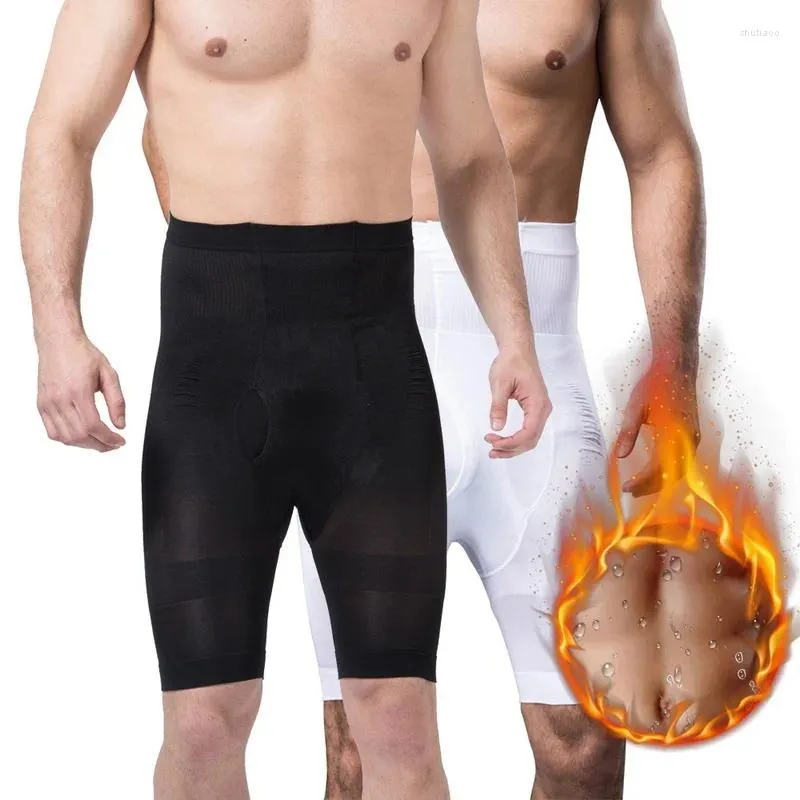 Mutande 2024 Uomo Dimagrante Body Shaper Pantaloncini Solid Fitness Pantaloni elasticizzati Perdita di peso Fondo modellante per il controllo del grasso