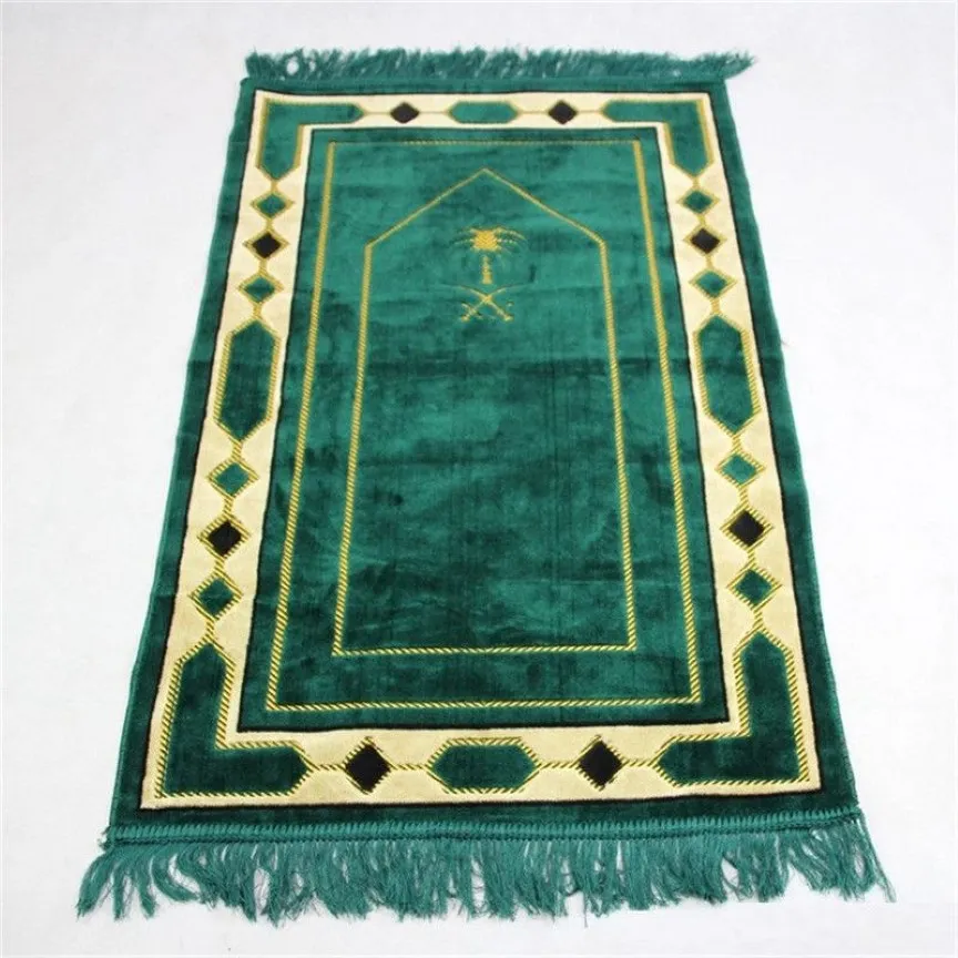 Tapete de oração islâmico grosso tapete muçulmano salat musallah islam tapete de oração cobertor macio banheiro tapete de oração tapis musulman 70 110cm278y