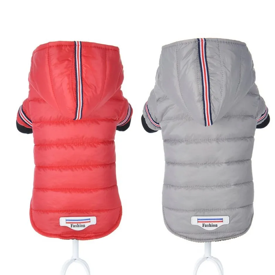 Dog Apparel Winter Warm Pet Dog Jacket Coat Puppy Chihuahua Clothing Hoodies For Small Medium Yorkshire Outfit XS-XL263T