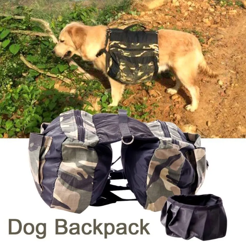 For Hiking Storage Pouch Dog Backpack Saddle Bag Outdoor Travel Zipper Waterproof Multifunction Camping Harness Car Seat Covers267Z