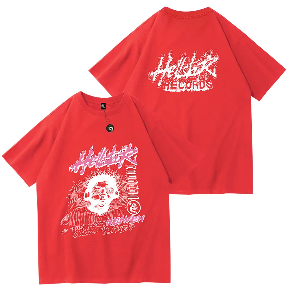 Hellstar Shirt Mens T-shirts Short Sleeve Designer Shir Red Mens Graphic Ee Clohes Summer Shir Sree GRAFFII LEERS -SHIR SHOR SHOR TOP RERO RAPE HIP HOP HELL-SAR 772