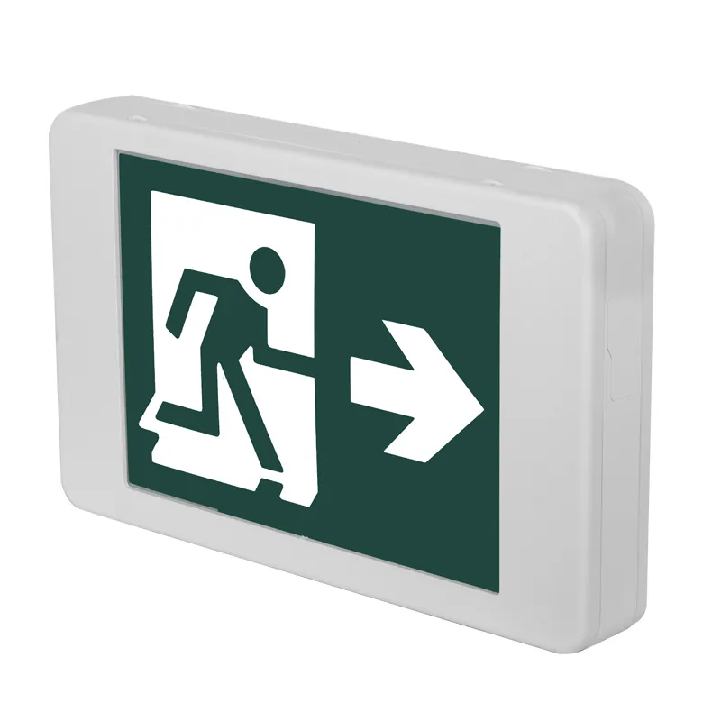 Canadá Running Man Exit Signs PC+ABS 3W Luzes de emergência com bateria reserva