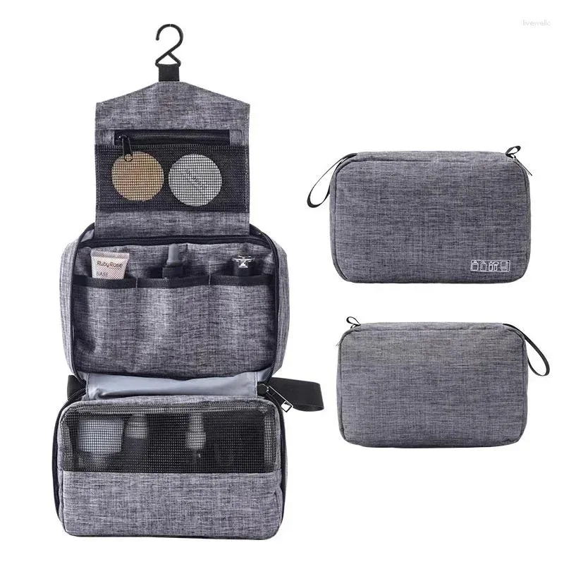 Cosmetic Bags Hanging Travel Toiletry Bag For Men And Women Makeup Beautician Folding Bathroom Shower Organizer