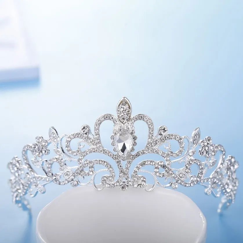 Bijoux de mariée, coiffure de princesse, accessoires de scène, magnifique diamant en cristal, en Stock, rapide, haute qualité, 265R