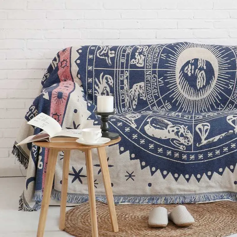 Filtar textil stad nordisk varm kast filt vit konstellation modern enkelhet tjock soffa täcker flerstorlek högkvalitativ sängöverdrag