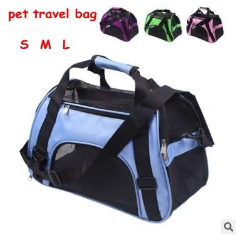 QET CARRIER Portable Pet Backpack Messenger Carrier Bags Cat Dog Carrier Outgoing Travel Teddy Packets Breathable Small Pet Handba225v