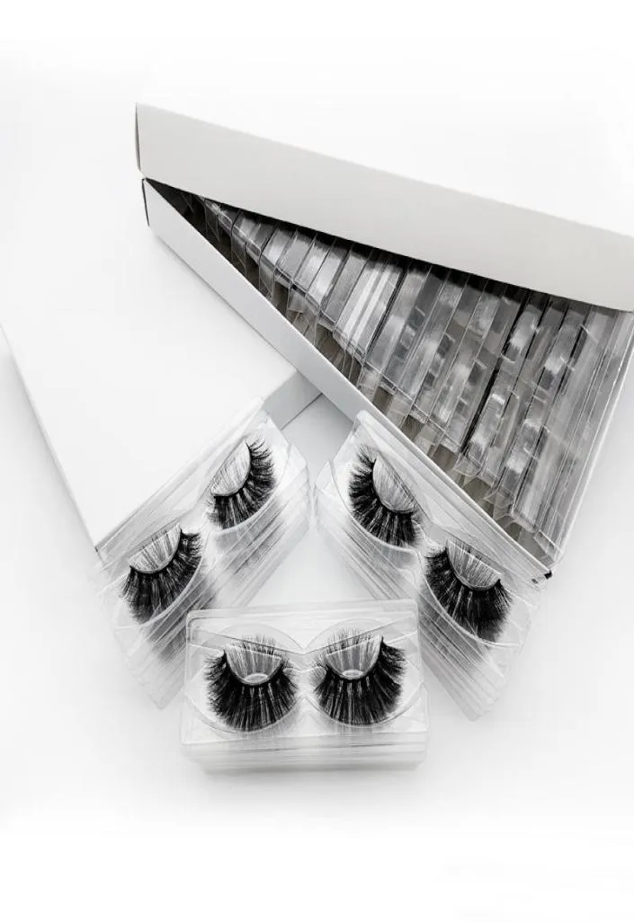 13mm 15mm Lashes 3D Mink Eyelashes Custom Private Label Natural Fluffy False Eyelash Extension Full Strip Lashes Makeup Mink Lashe1192281