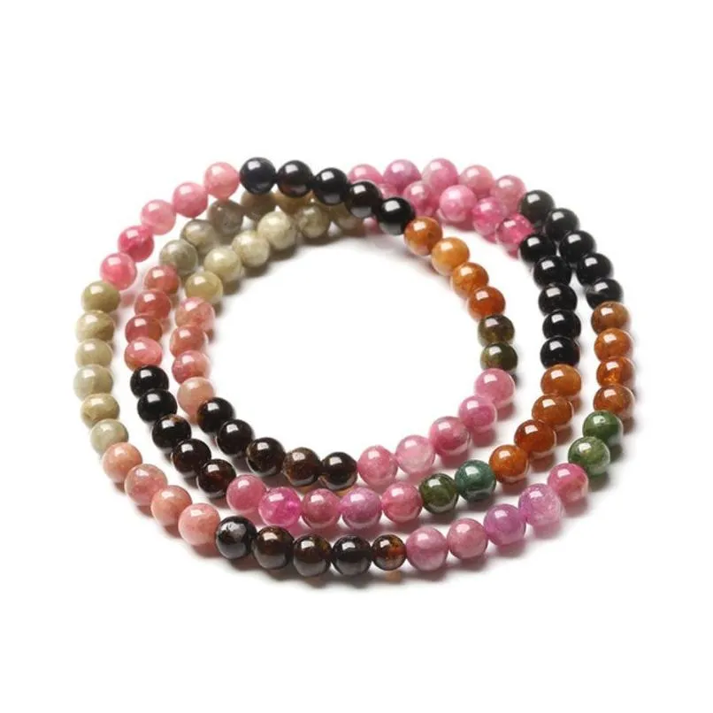 Bärade Colorf Natural Stone Handgjorda strängar Beaded Armband för Women Girl Lover Charm Yoga Party Club Fashion Jewelry Drop Deliver DHM3L