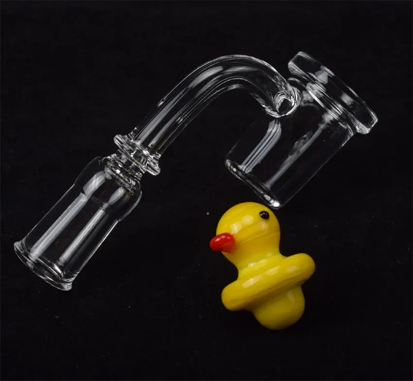 Quartz Banger Conical Style Holds Heat Longer With Glass Duck UFO Carb Cap 10mm/14mm/18mm Male&Female Joint For Glass Bongs