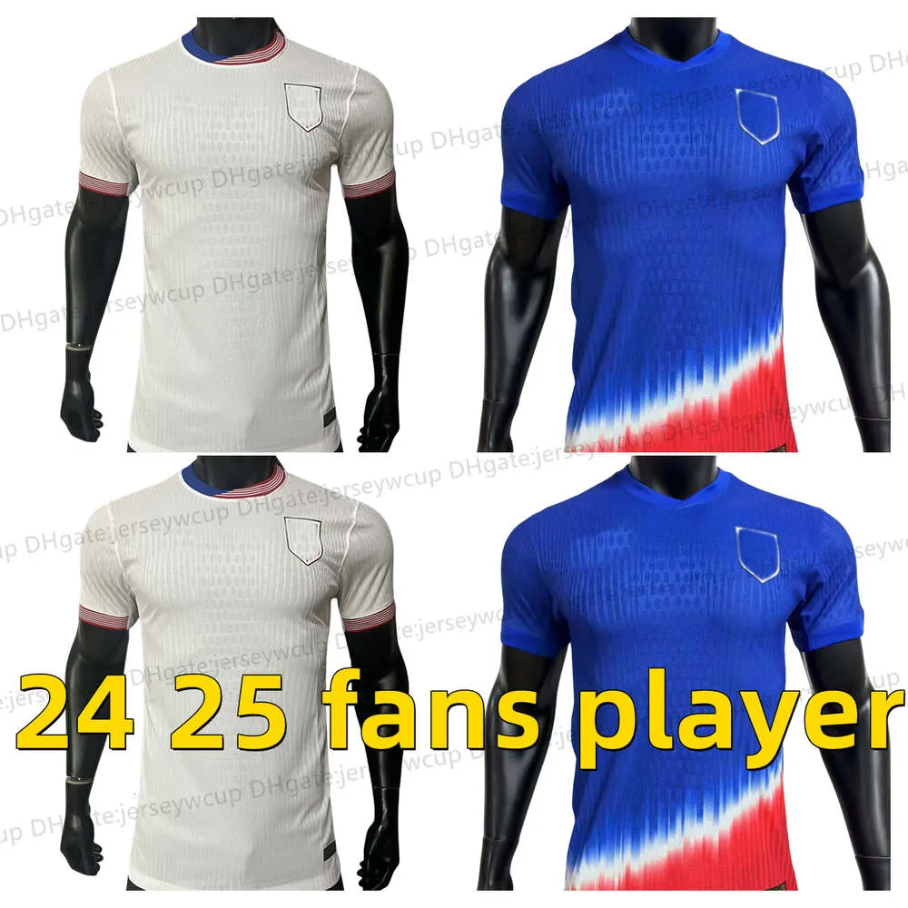 2024 2025 الولايات المتحدة بوليسيتش كرة القدم الفانيلة مكيني رينا ماكيني وا سوانسون USAS MORGAN RAPINOE KIRDS KITS FOURING SHIRT MAILOT DE FOT