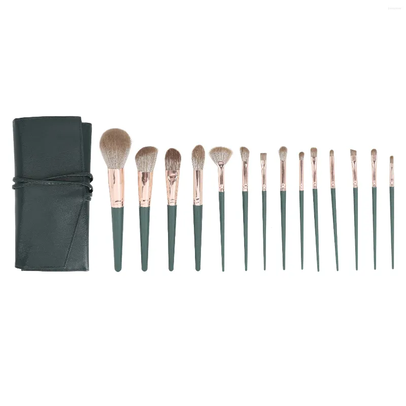 Makeup Sponges Brush Set Ergonomiskt handtag döljer ögonskuggor rodnar tätt hår för hemanvändning Känslig hud