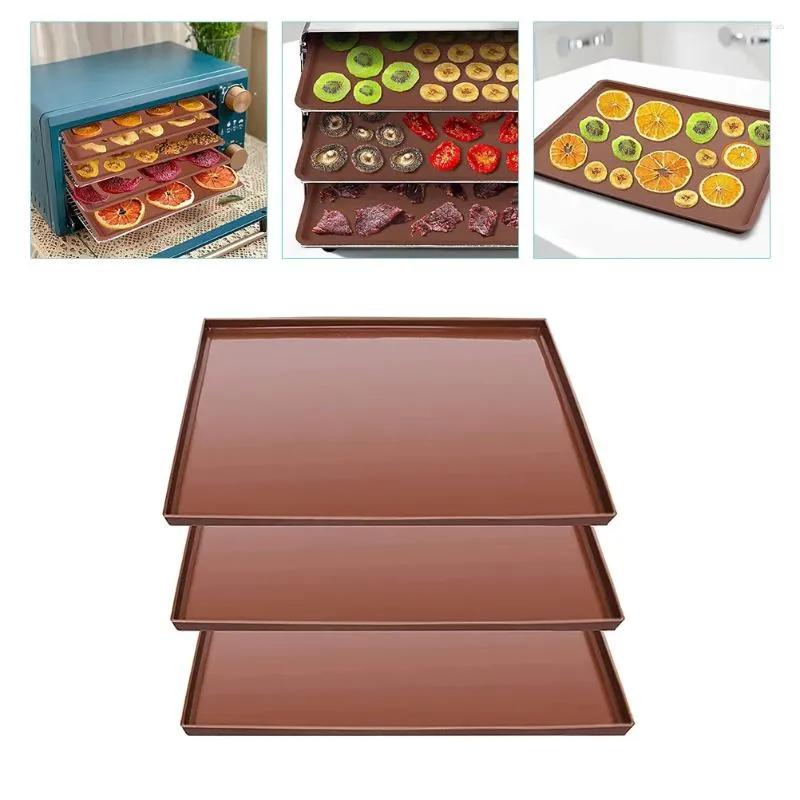 Pcs Dryer Silicone Mat Mats For Vegetable Fruit Meat Dehydrator Jerky Chips Liner