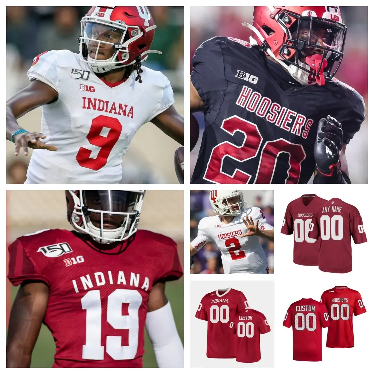 Indiana Football Jersey NCAA College Michael Penix Jr. Stevie Scott III Ty Fryfogle Antwaan Randle El Stephen Carr Beaty Ramsey Philyor Stallings IV