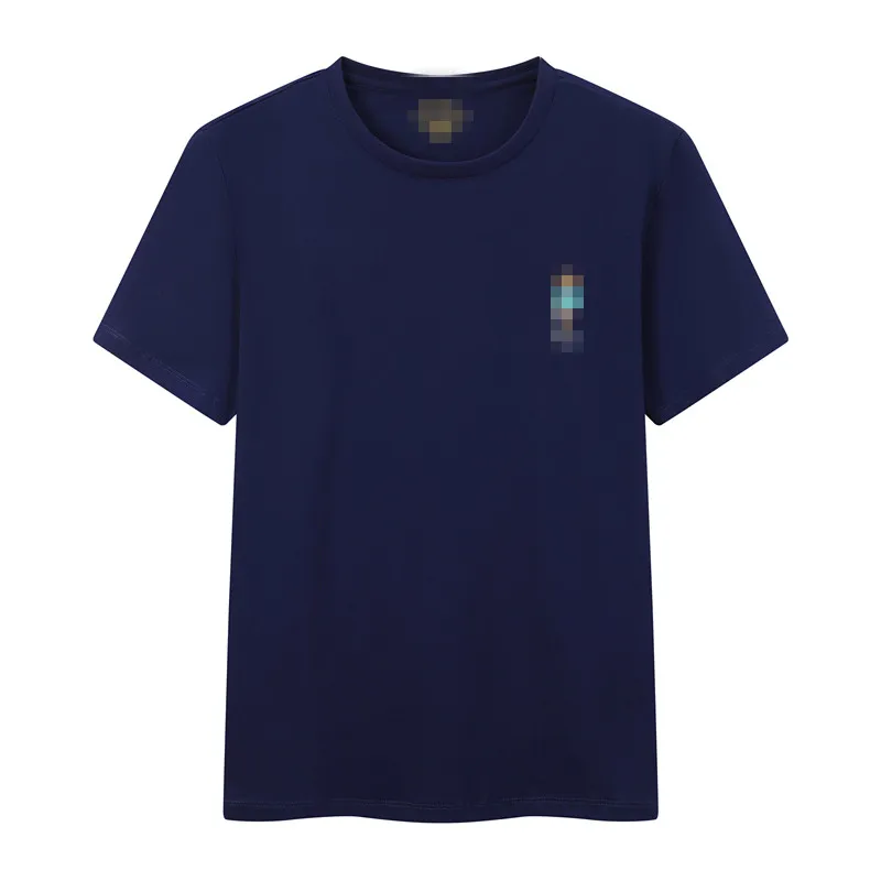 Modisches Herren-T-Shirt, hochwertige Baumwollstickerei, neue Marke POLO Rundhals-Kurzarmhemd, lässiger Sportstil für Herren
