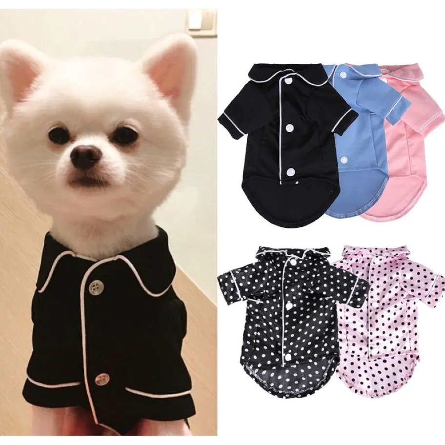 XSXL PET DOG DAG PAJAMAS شتاء بذلة بذرة Cat Puppy Shirt Coat Coating for Small S Bulldog Yorkie Y200917269K