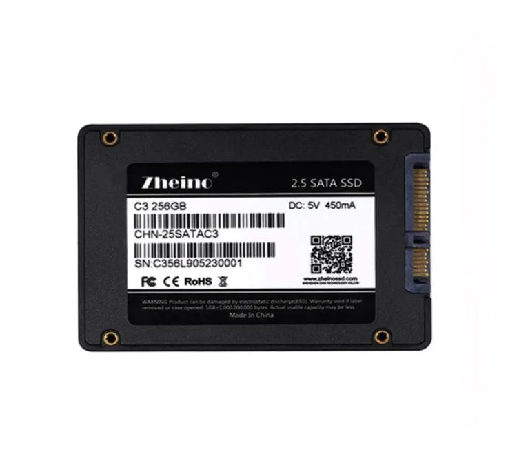 Zheino 25 inç Katı Durum Sürücü SATA 256GB SSD NAND TLC Dizüstü Bilgisayar Masaüstü PC6793900