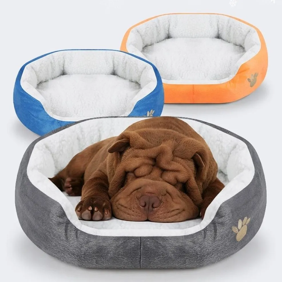 40x45 cm Pet Dog Bed Mats Cuccia per cani Cucciolo di gatto Nido in cashmere Divano caldo Cuccia per cani Coperta Accessori per animali domestici Forniture Cama Perro Y20033249P