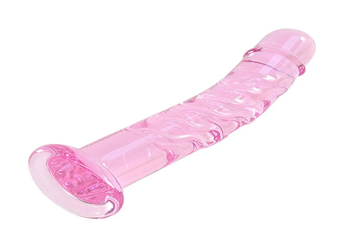 Pink Glass Penis Dildos Anal Butt Plug Anus Stimulator in Adult Games Erotic Sex Toys For Women and Men Gay 17829 MM 179052319289