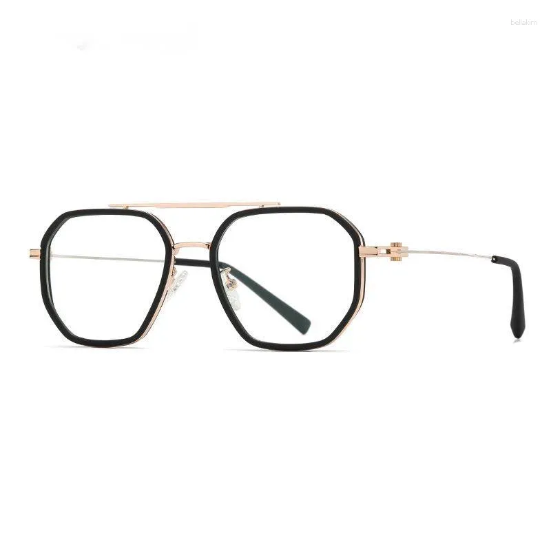 サングラスフレームレトロマルチサイドレンズアンチブルーライトメンTR90ミオピアハイペルピア処方眼鏡フレームブリレン眼鏡