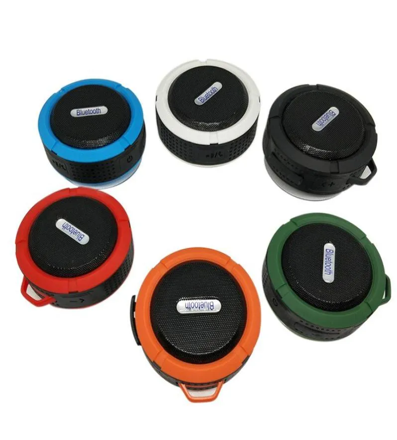 2021 C6 Portable Wireless Mini Bluetooth Speaker Waterproof Subwoofer Bluetooth Sound Box Speakerphone TF Card Hands Shower Sp6216374