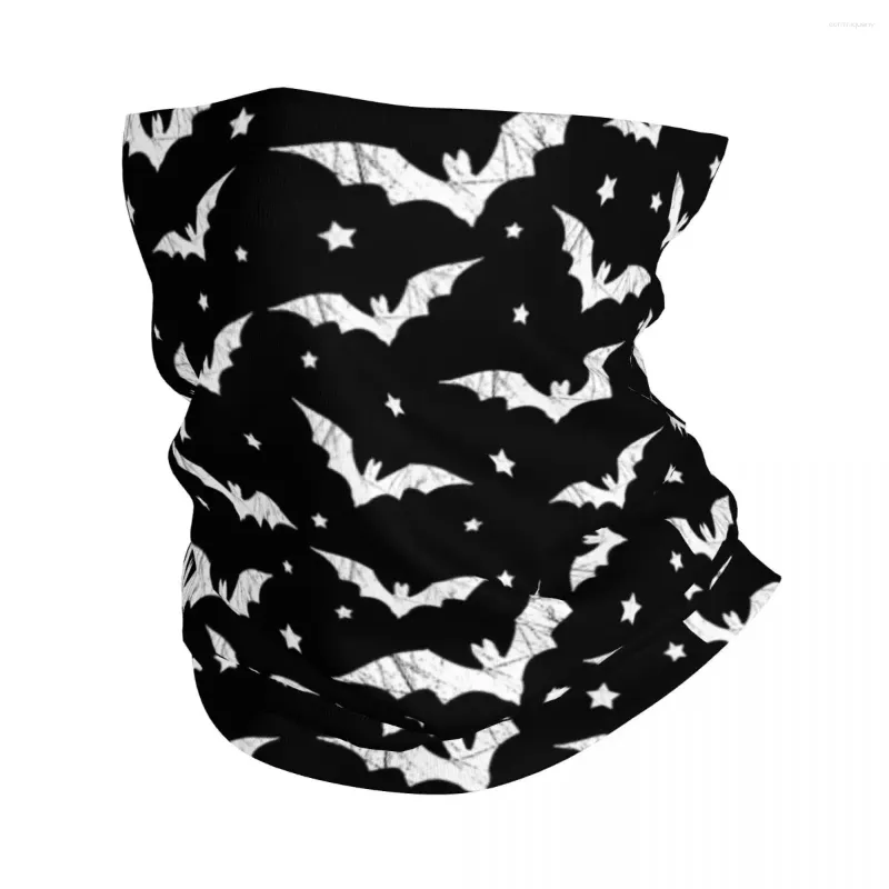 Bandanas Distressed Bats Pattern Bandana Neck Warmer Women Men Winter Ski Tube Scarf Gaiter Halloween Goth Occult Witch Face Cover