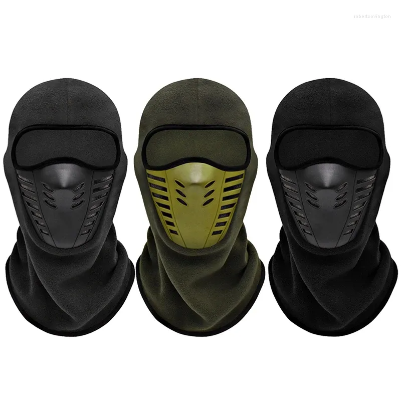 Casquettes de cyclisme Masque de moto polaire visage thermique garder au chaud Moto équitation cagoule moto motard hiver coupe-vent Ski hommes femmes