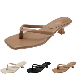 slippers women sandals high heels fashion shoes GAI flip flops summer flat sneakers triple white black green brown color47