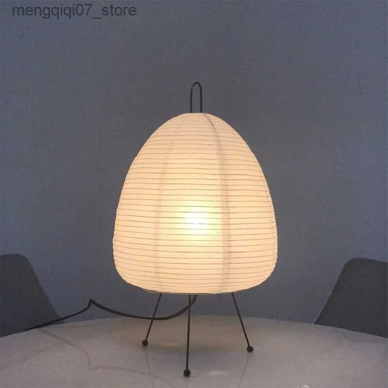 Lamps Shades Japanese Rice Paper Lantern Led Table Lamp Living Room Bedroom Bedside Study Hotel Homestay Art Creative Decor Tripod Floor Lamp L240311