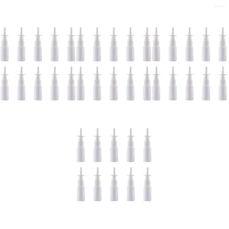 Bouteilles de stockage 80 pièces Terrarium bouteille de pulvérisation nasale fine brume injection directe blanc petit voyage
