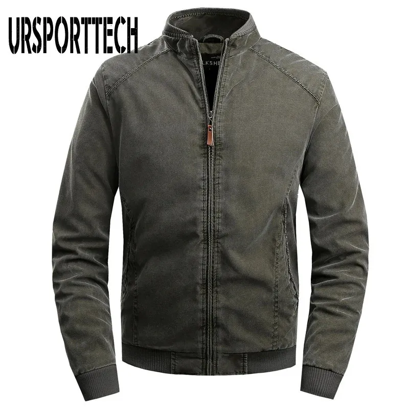 URSPORTTECH Jacket Men Autumn Winter Army Military Jackets Mens Coats Casual Outerwear Clothing Parka male Windbreaker 240227