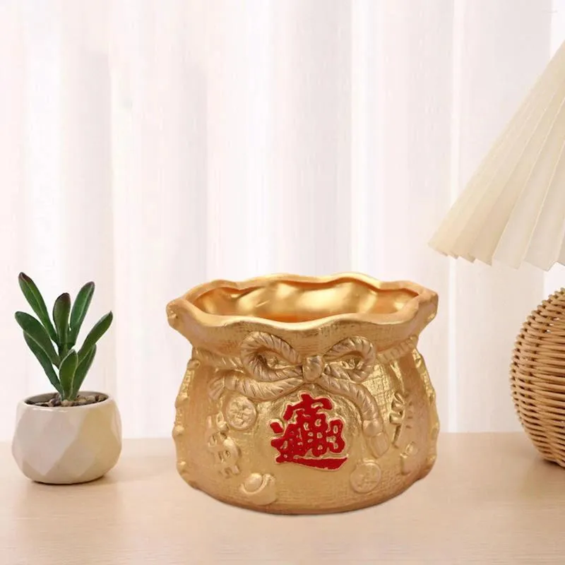 Vases vase plante Pot Money Sac Shape Housemarming Félicitations Gift Craft Flowerpot