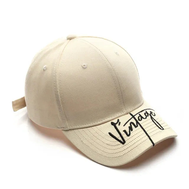 Ball Caps Vacigoden Retro Lettres brodées Baseball Cap Men Femmes Personnalité de la mode Pure Couleur Soleil Sports extérieurs Tapis fille 813