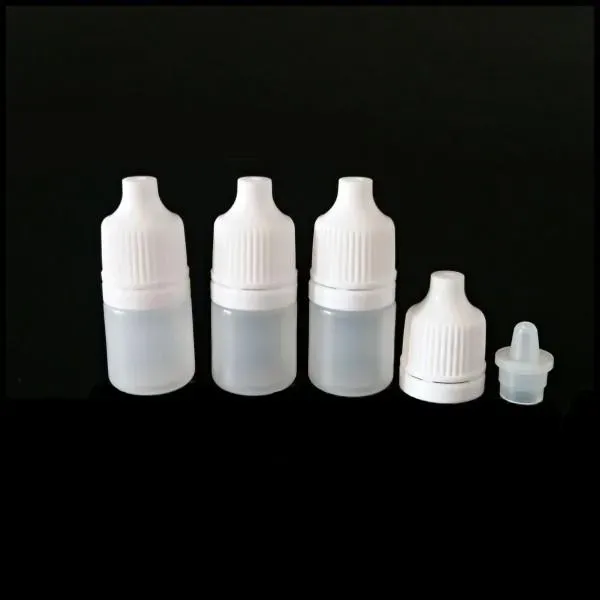 vente en gros flacons compte-gouttes compressibles en plastique rechargeables vides de 2 ml contenants de gouttes oculaires portables avec bouchon à vis et bouchon LL