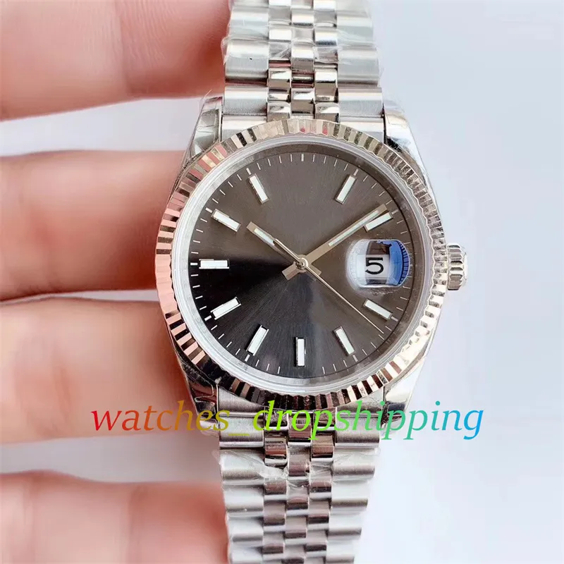 BPF Unisex 36mm Watch Mens Ladies Watches Automatic 2813 Movement Stick Markers Jubilee Steel Bracelet 126234 BP Factory Classic Wristwatch