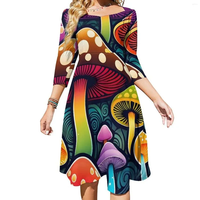 white christmas dresses Mushroom V-Neck Dress by Eva Rose X-Large main image 0
