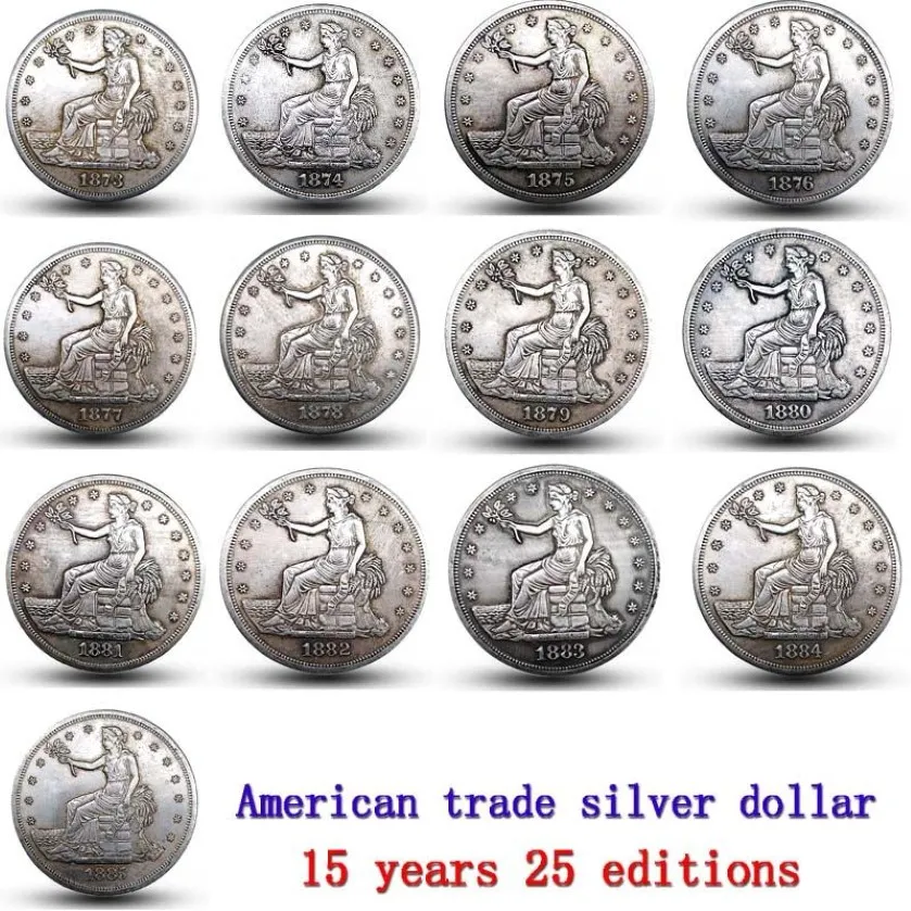 American Coin Set 1873-1885 -P-S-CC 25PCSコピーCOIN328B