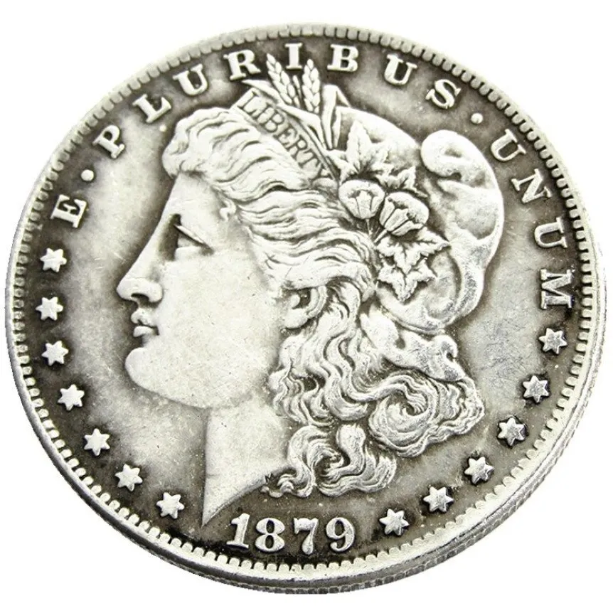 США 1879-P-CC-O-S Копия доллара Моргана, монета, латунные ремесленные украшения, реплики монет, аксессуары для украшения дома218Y