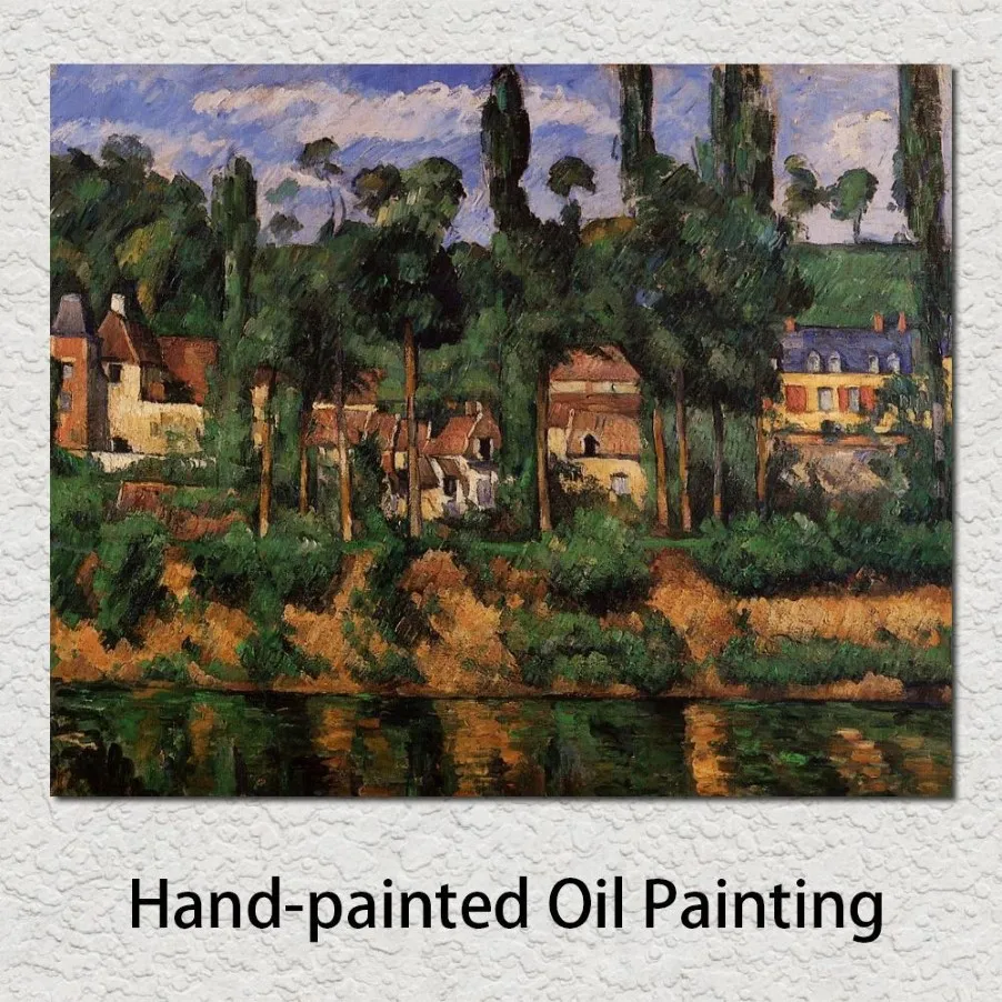 Modern Art Chateau Du Medan Paul Cezanne Olej obrazy Reprodukcja Wysokiej jakości ręka malowana dla El Hall Wall Decor286t
