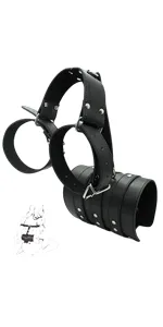 Extreme Restraints Set for Women Back Cuffs Sexy Behind Back Wrist Cuffs Leather