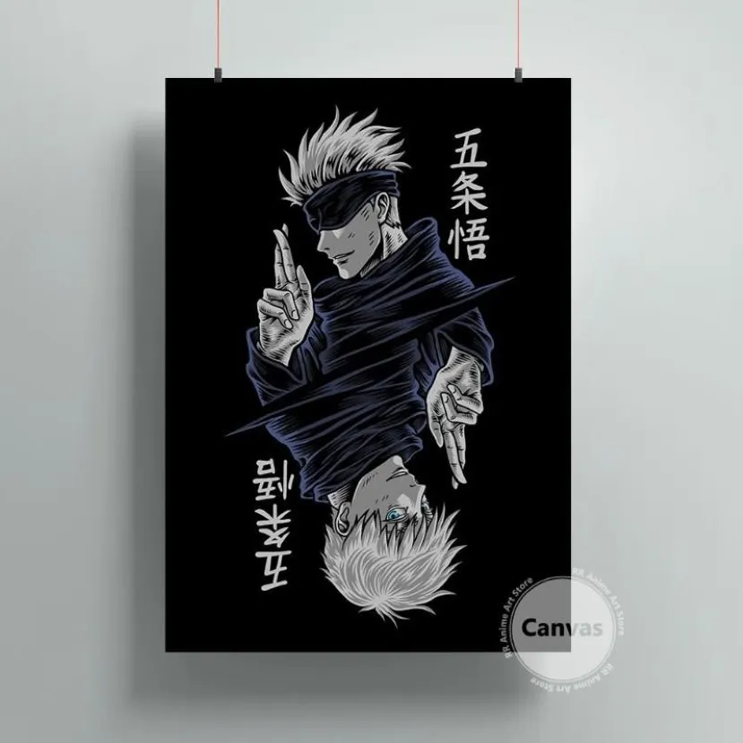 Schilderijen Canvas Anime Gojo Satoru Jujutsu Kaisen Pictures Home Manga Decoratie Poster HD Prints Wall Art Modulaire Woonkamer234t