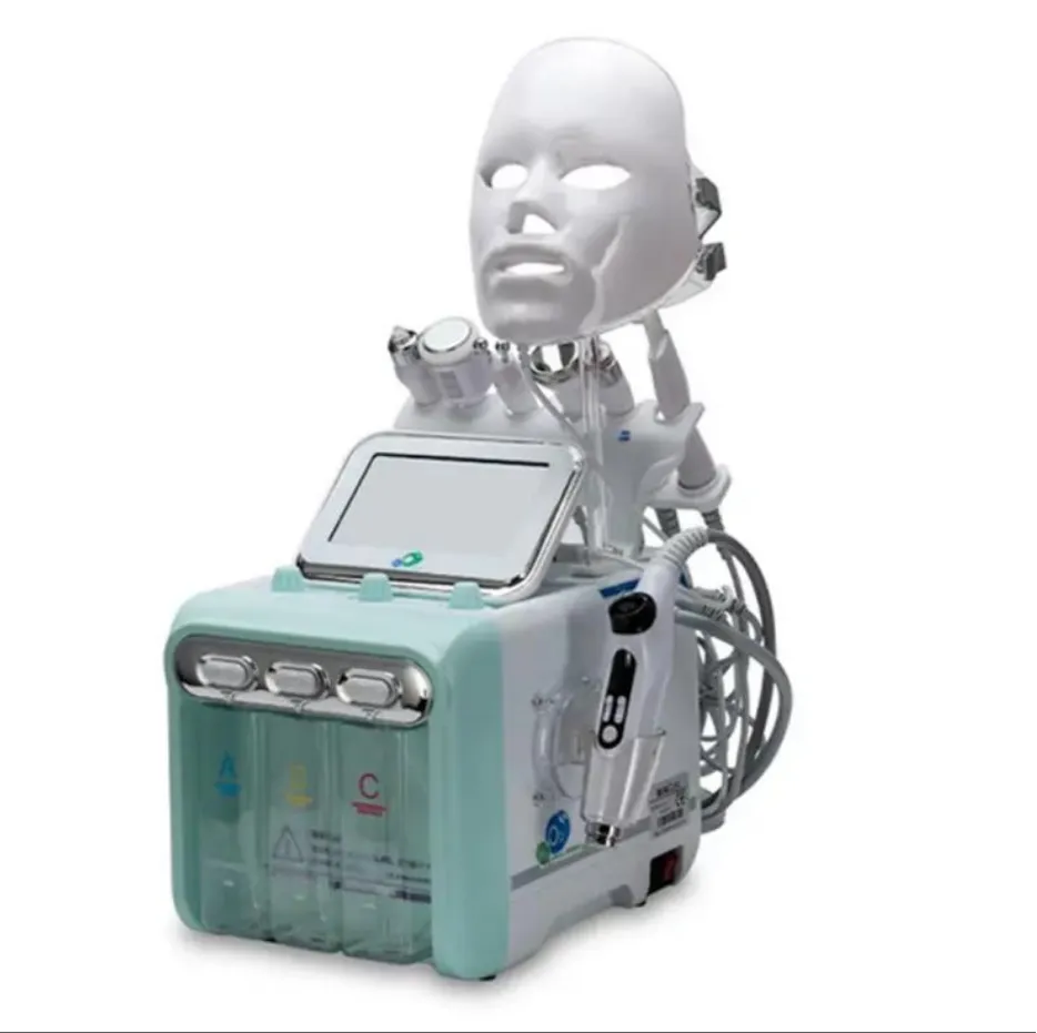 Máquina multifuncional portátil de rejuvenecimiento de la piel con espray de burbujas pequeñas de hidrógeno y oxígeno 8 en 1